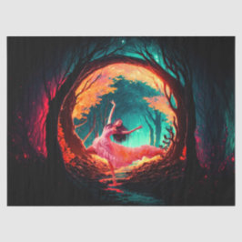 女性踊りギフトティッシュペーパー 薄葉紙