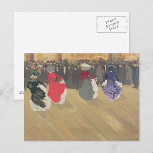 女性踊りザ・カン ポストカード (正面/裏面)