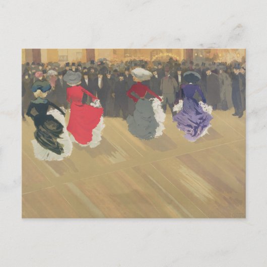 女性踊りザ・カン ポストカード (正面)