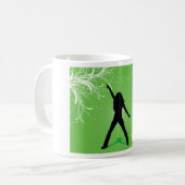 女性踊りマグカップ コーヒーマグカップ (正面左)