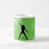 女性踊りマグカップ コーヒーマグカップ (中央)