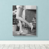 女性踊り キャンバスプリント (インサイチュ (ウッドフロア))