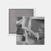 女性踊り マグネット (正面/裏面)