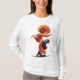 女性踊り Tシャツ