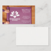 女性転がヨガマット 名刺 (正面/裏面)