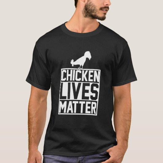 女性農家のニワトリ Tシャツ (正面)