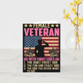 女性退役军人自豪 女性退役军人 カード (黄色い花)