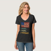 女性退役軍人認識デー賛美ナファースト Tシャツ (正面フル)