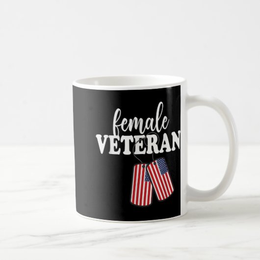 女性退役軍人退役軍人の日 コーヒーマグカップ (右)