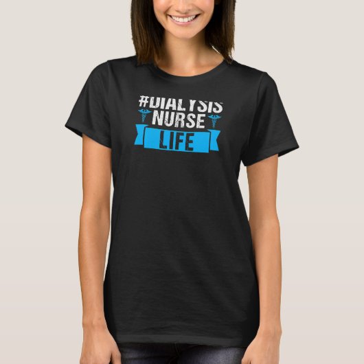 女性透析ナースライフ透析ナース Tシャツ (正面)
