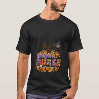 女性透析ナース聴診器ヒョウ Tシャツ