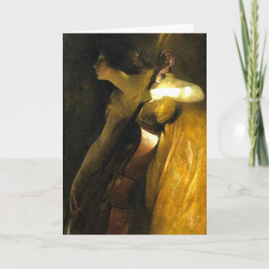 女性遊チェロ カード (正面)