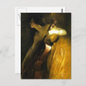 女性遊チェロ ポストカード (正面/裏面)