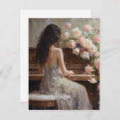 女性遊ピアノ シーズンカード (正面/裏面)