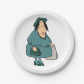 女性運バッグ ペーパープレート (正面)