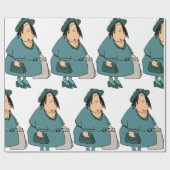 女性運バッグ ラッピングペーパー (フラット)