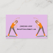 女性運動クールパーソナルトレーナー 名刺 (裏面)