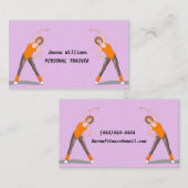 女性運動クールパーソナルトレーナー 名刺 (正面/裏面)