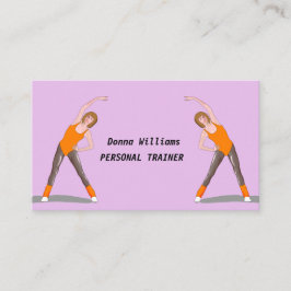 女性運動クールパーソナルトレーナー 名刺