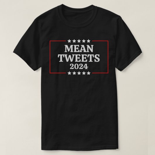 女性選おもしろい選デザインmeanツイート2024 VNec Tシャツ (デザイン正面)