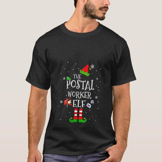女性郵便局米国郵便サービス照合Fa Tシャツ (正面)