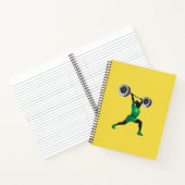 女性重量挙げスパイラルノート ノートブック (内部)