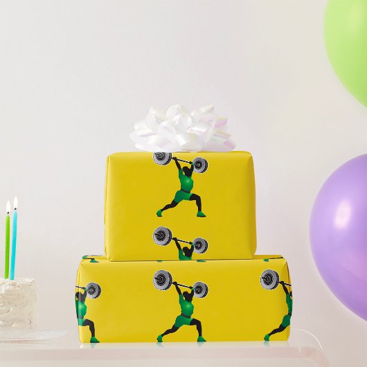 女性重量挙げ光沢ラッピング紙 ラッピングペーパー