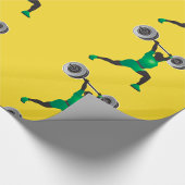 女性重量挙げ光沢ラッピング紙 ラッピングペーパー