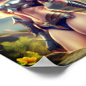 女性野蛮人ファンタジー ポスター (角)