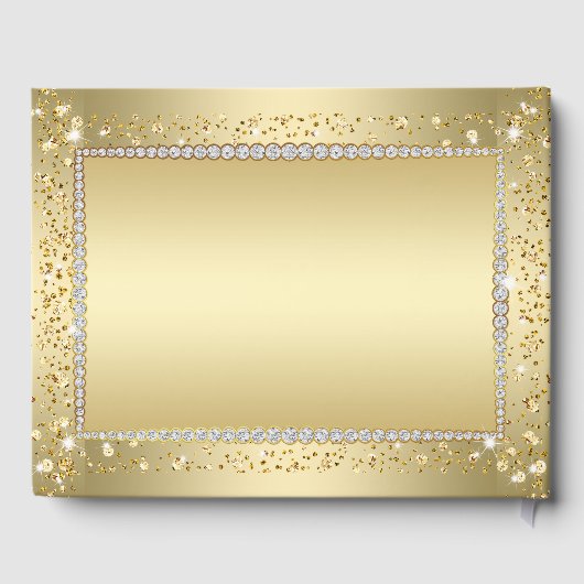 女性金ゴールドシューズ50thバースデーパーティーゲストブック ゲストブック (裏面)