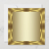 女性金ゴールドダイヤモンドグラムバースデーパーティー 招待状 (裏面)