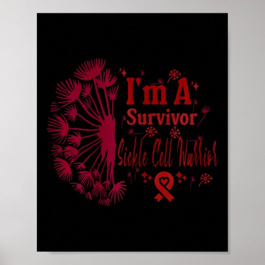 女性鎌状赤血球血液障害戦士の生存者 ポスター (正面)