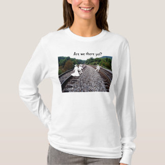 女性長袖のTシャツ-鉄道の幽霊 Tシャツ