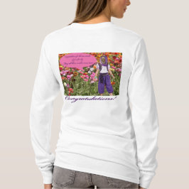 女性長袖ティー。おめでとう。オセロット Tシャツ