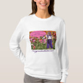 女性長袖ティー。おめでとう。オセロット Tシャツ (正面)