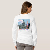 女性長袖ティー。ハッピー4th.ラット/アンクレイサム tシャツ (裏面フル)