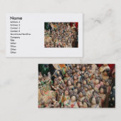 女性陶器名刺 名刺 (正面/裏面)