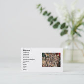 女性陶器名刺 名刺 (スタンド正面)