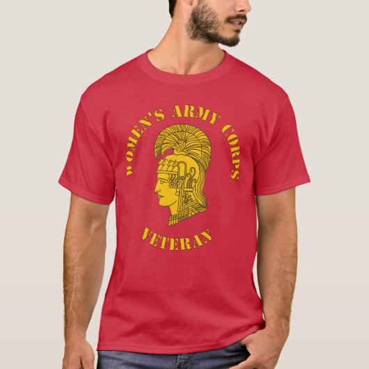 女性陸軍部隊退役軍人ギフト Tシャツ (正面)