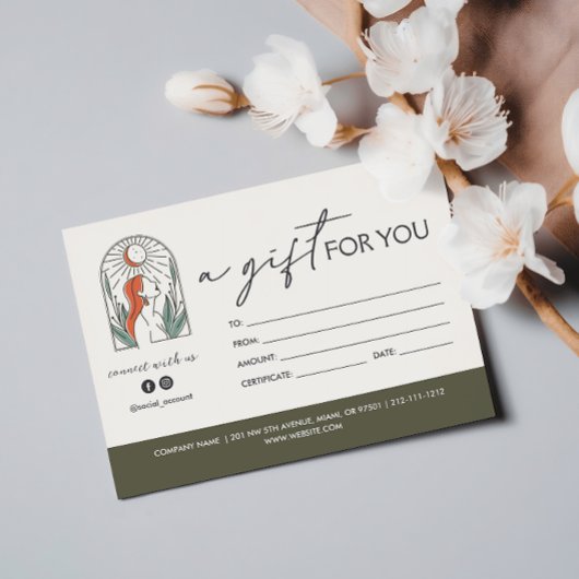 女性離れの月のアーチの贈り物