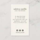 女性離れムーンアーチウェルネスデイスパセージ 名刺 (裏面)