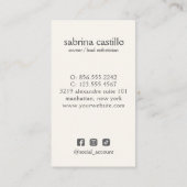 女性離れムーンアーチウェルネスデイスパ銅 名刺 (裏面)