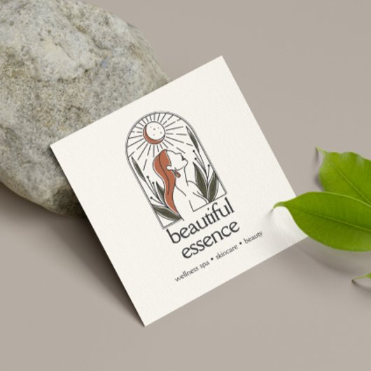 女性離れムーンアーチSKINCAREウェルネスデイスパ スクエア名刺