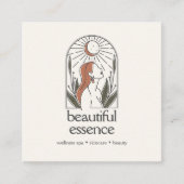 女性離れムーンアーチSKINCAREウェルネスデイスパ スクエア名刺 (正面)