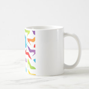 女性靴が付いているアートワーク コーヒーマグカップ