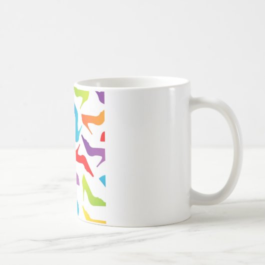 女性靴が付いているアートワーク コーヒーマグカップ (右)