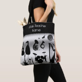 女性音楽先生トート パーソナライズされた トートバッグ (クローズアップ)