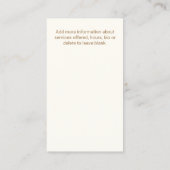 女性音響ギター先生ギタリスト 名刺 (裏面)