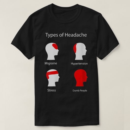 女性頭痛の種類VNeck Tシャツ (デザイン正面)