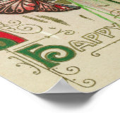 女性頭花ハッピーイースター ポスター (角)